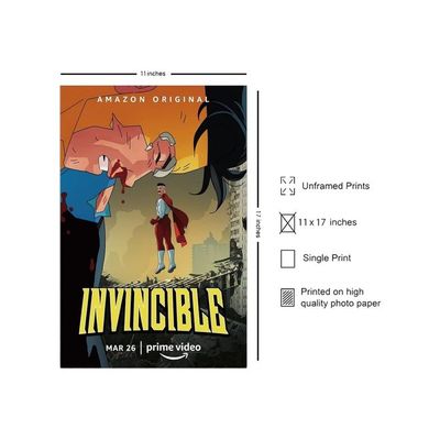  Anime Cartoon Invincible Poster 30X45Cm
