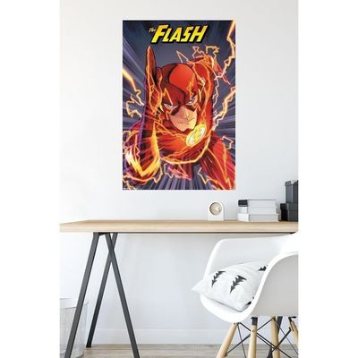  Dc Comics The Flash Wall Poster (22.375 X 34 Inches) - Cool Wall Decor Art Print Posters For Room Aesthetic, Unframed Matte Poster