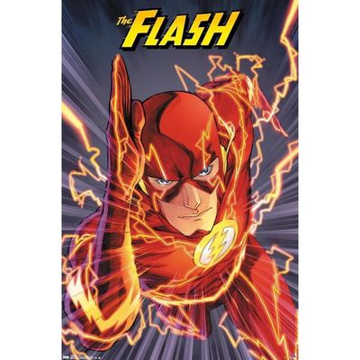  Dc Comics The Flash Wall Poster (22.375 X 34 Inches) - Cool Wall Decor Art Print Posters For Room Aesthetic, Unframed Matte Poster
