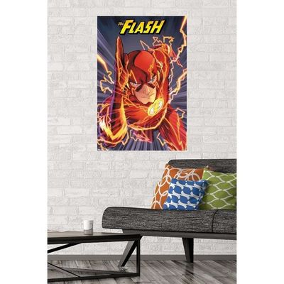  Dc Comics The Flash Wall Poster (22.375 X 34 Inches) - Cool Wall Decor Art Print Posters For Room Aesthetic, Unframed Matte Poster