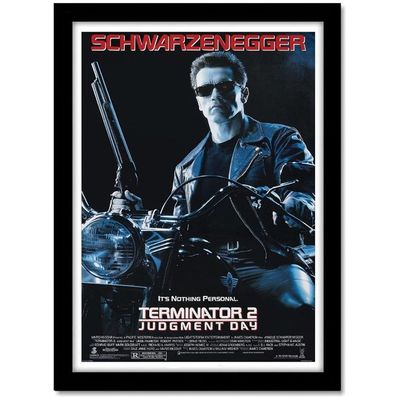 Hollywood Posters Terminator Movie Framed Poster For Room & Office (10 Inch X 13 Inch, Framed)