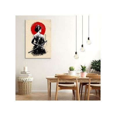  Retro Asian Art Poster Japanese Wall Decor Contemporary Japanese Poster Asian Decor Canvas Painting Pictures For Wall Art Unframed (61L X 40.6W Cm, Multi 01)