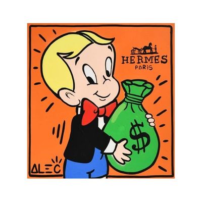 Monopoly Rich Money Man Canvas Painting On The Wall Art Posters And Prints Art Wall Pictures Home Decor 70X70Cm No Frame
