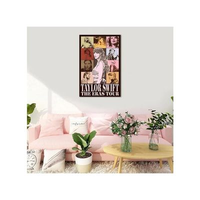  Vintage Taylor Midnights Poster Swift Album Cover Music Posters Pop Singer The Ears Tour Canvas Wall Art Aesthetic For Teen And Girls Bedroom Decor Living  12 X 18Inch Room Dorm Wall Decoration Unframed