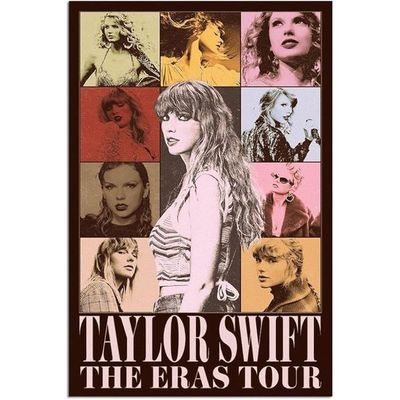  Vintage Taylor Midnights Poster Swift Album Cover Music Posters Pop Singer The Ears Tour Canvas Wall Art Aesthetic For Teen And Girls Bedroom Decor Living  12 X 18Inch Room Dorm Wall Decoration Unframed