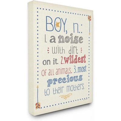 The Kids Room By Definition Of Boy, A Noise With Dirt On It Textual Canvas Art, 16" X 20"