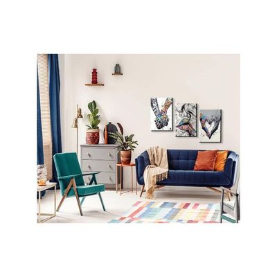 3 Pieces Wall Art Colorful Wall Art Love Hand Gesture Wall Decor Colorful Wall Decor Pop Art Canvas Wall Art Street Art Wall Art For Couples Bedroom Decor (16''Wx24''Hx3Pcs)