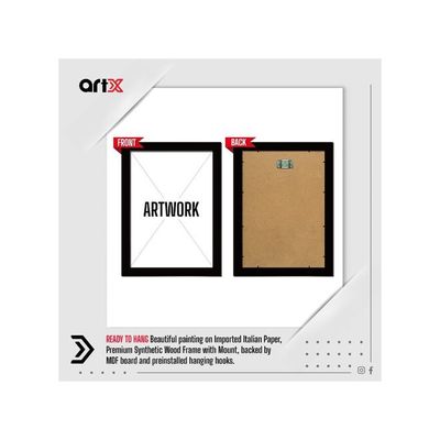 Jesus Christ Photo Frame, 10.0 X 13.0 Inches Painting, Synthetic Wood, Multicolour, Set Of 1