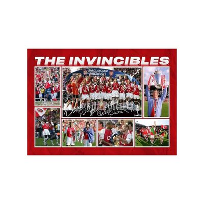 The Invincibles 2003/4 Team Player Multi Signed A4 Montage Photo Print Pre Printed Signature Autograph Football Gift