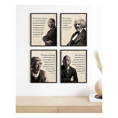 African American Wall Art Black History Posters For Classroom Black History Month Posters & African American Decor, Us History Classroom Decorations Unframed (8" X 10")