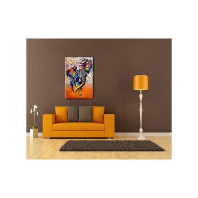 Art Wall Art Street Art Canvas Elephant Canvas Wall Art Wall Decor Wall Art Canvas Colorful Animal Canvas Wall Art For Bedroom Living Room Decor (24''Wx36''H)
