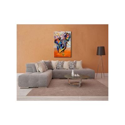 Art Wall Art Street Art Canvas Elephant Canvas Wall Art Wall Decor Wall Art Canvas Colorful Animal Canvas Wall Art For Bedroom Living Room Decor (24''Wx36''H)
