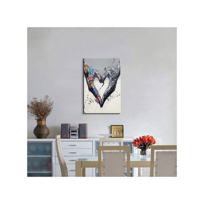 Art Wall Decor Art Poster Decor Wall Art Love Bedroom Street Art Colorful Abstract Wall Art Pop Art For Home Decor Ready To Hang (12''Wx18''H)