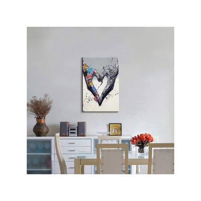 Art Wall Decor Art Poster Decor Wall Art Love Bedroom Street Art Colorful Abstract Wall Art Pop Art For Home Decor Ready To Hang (16''Hx24''W)