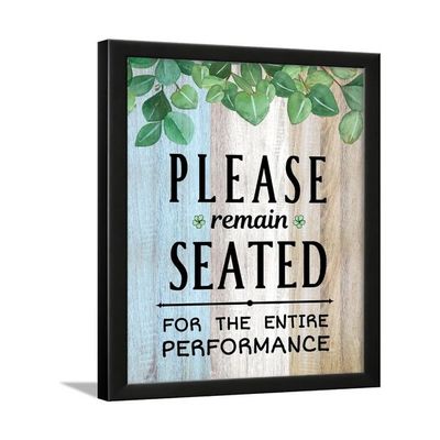 Bathroom Quotes - Bathroom Posters With Frame - Bathroom Quotes Framed Posters - Washroom Quotes Frames - Toilet Quotes Wall Hanging - (14 X 11 Inches) (White Wood-)