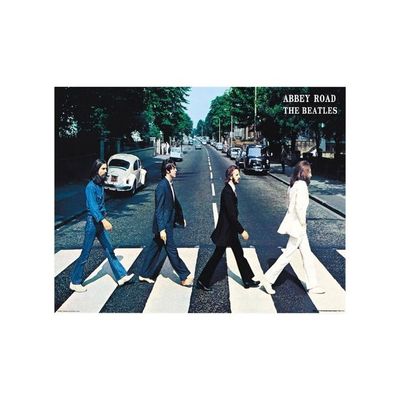 Beatles-Abbey Road Wall Poster, 18" X 30", Unframed Version, Bedroom