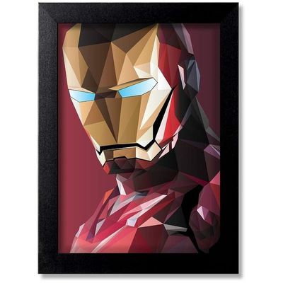 Blue Nexus Bnwpc23 Movies Iron Man Wall Poster With Wall Frame And Stickers Room Art Painting Collection