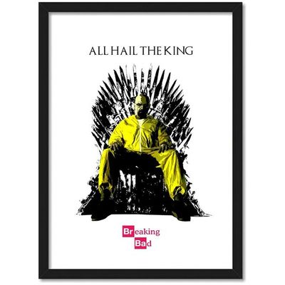 Breaking Bad Tv Series Framed Acrylic Glass Poster (10 Inch X 13 Inch Multicolour)