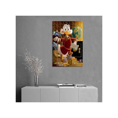 Carl Barks Uncle Scrooge Mcduck Poster Decorative Painting Canvas Wall Art Living Room Posters Bedroom Painting 16X24Inch(40X60Cm)