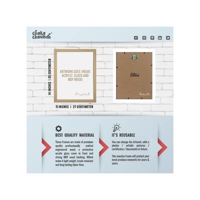 Cocktail Wall Quotes Frames - Gin Quotes Poster With Frames - Bar Framed Poster - Alcohol Quotes Wall Decoration Item - (14 X 11 Inches) Cocktail Gin