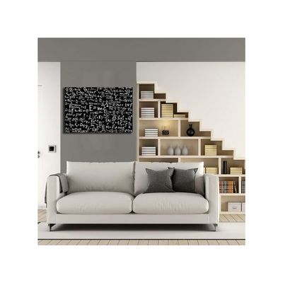 Educational Wall Art Framed Prints Canvas Black Poster Learning Physical Wall Decor Modern Picture Painting Artwork For Living Room Decor Framed Size 12X18 Inch(30X45Cm)