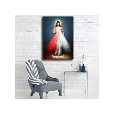 Fio Jesus Christ Divine Mercy Poster Decorative Painting Canvas Wall Art Living Room Posters Bedroom Painting 16X24Inch(40X60Cm)