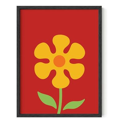 Flower Poster For Teen Girls Room – Trendy Wall Art, Cute Aesthetic Bedroom Decor, Flower Market Poster For Girls Bedroom (Unframed, 12” X 16”)