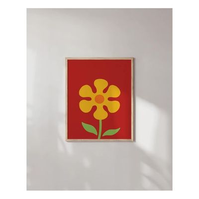 Flower Poster For Teen Girls Room – Trendy Wall Art, Cute Aesthetic Bedroom Decor, Flower Market Poster For Girls Bedroom (Unframed, 12” X 16”)