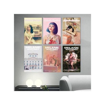 Fotn Melanie Martinez Poster Album Cover Posters Set Of 6 Music Canvas Art Posters For Room Aesthetic And Wall Art Decor Poster 08X12Inch(20X30Cm) Style-1