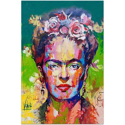 Frida Kahlo Canvas Prints Wall Art, Unframed, Frida Kahlo Picture Portrait Poster For Bathroom Living Room Bedroom Kitchen Wall Decoration 16X24Inch (40X60Cm, No Frame)