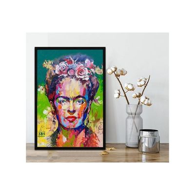 Frida Kahlo Canvas Prints Wall Art, Unframed, Frida Kahlo Picture Portrait Poster For Bathroom Living Room Bedroom Kitchen Wall Decoration 16X24Inch (40X60Cm, No Frame)