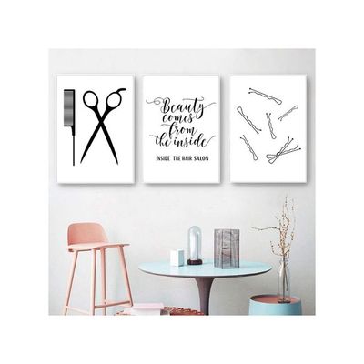 Hair Salon Wall Art Beauty Salon Pictures Fashion Canvas Art Hairstylist Wall Art Hair Salon Pictures Wall Decor Prints For Beauty Room Poster Hairstylist Wall Art Makeup Vanity Artwork Unframed