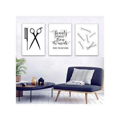 Hair Salon Wall Art Beauty Salon Pictures Fashion Canvas Art Hairstylist Wall Art Hair Salon Pictures Wall Decor Prints For Beauty Room Poster Hairstylist Wall Art Makeup Vanity Artwork Unframed