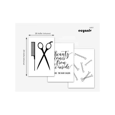 Hair Salon Wall Art Beauty Salon Pictures Wall Decor Fashion Canvas Art Beauty Shop Wall Art Modern Prints Vanity Wall Painting For Beauty Room Poster Makeup Wall Art Hairstylist Beautician Unframed