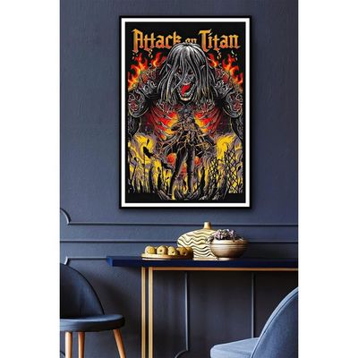 Henidim Attack On Titan Poster Anime Room Decor Aesthetic Anime Posters, Anime Stuff For Bedroom, 1Pcs Anime Wall Decor For Anime Wall Art, 12"X18" Unframed, Cute Manga And Anime Wall Collage