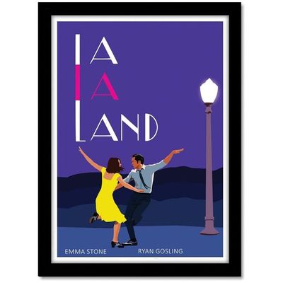 Hollywood Poster Frame La La Land Movie Framed Poster For Room & Office