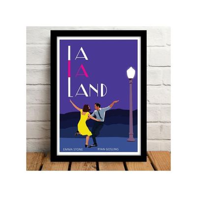 Hollywood Poster Frame La La Land Movie Framed Poster For Room & Office