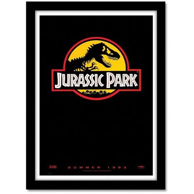Hollywood Posters Jurassic Park Movie Framed Poster For Room & Office (10 Inch X 13 Inch, Framed)