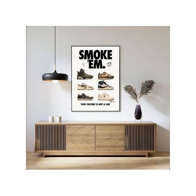 Hypebeast Sneaker Poster Unframed Michael Jordan & Travis Scott Poster