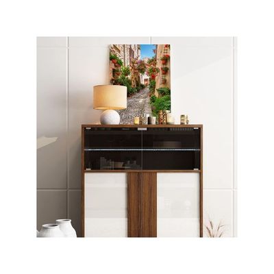 Italian Flowers Town Wall Art Nature Landscape Photography Picture Floral Botanical Canvas Print Paintings Modern Framed Artwork For Home Decoration Wall Decor, 12 X 16 Inches