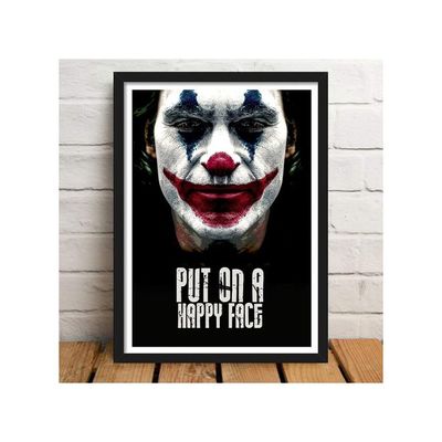 Joker Popart Framed Poster (10 Inch X 13 Inch, Multicolor)