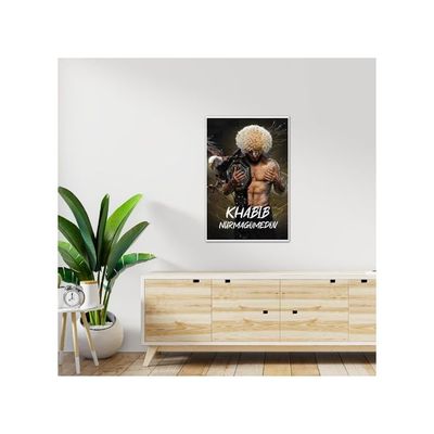Khabib Nurmagomedov Poster Fan Art Print Wall Poster With Thick 300 Gsm Matt Finish Paper (18Inches X 12Inches)