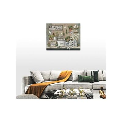 Kitchen Wall Art Kitchen Pictures Wall Decor Country Kitchen Painting Prints Farm Positive Quotes Framed Artwork Ready To Hang 12"X16"