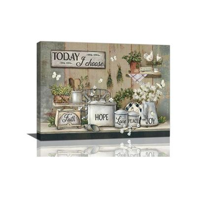 Kitchen Wall Art Kitchen Pictures Wall Decor Country Kitchen Painting Prints Farm Positive Quotes Framed Artwork Ready To Hang 16"X20"