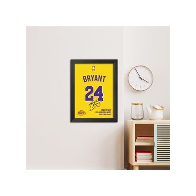 Kobe Bryant Nba Player Jersey Poster Los Angeles Lakers Laminated Poster Framed Paintings With Matt Finish Black Frame (12 Inches X 9 Inches)