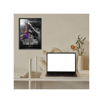 Lionel Messi Barcelona Wall Decoration Art Framed Poster