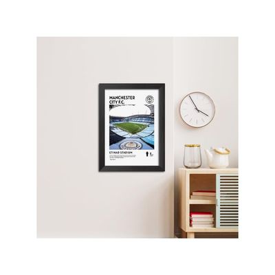 Liverpool Stadium Anfield Laminated Poster Framed Paintings With Matt Finish Black Frame (12 Inches X 9 Inches)