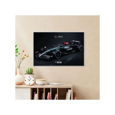 Mercedes F1 Car Poster 2024 Edition With Thick 300 Gsm Matt Finish Paper (18Inches X 12Inches)