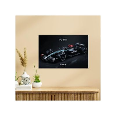 Mercedes F1 Car Poster 2024 Edition With Thick 300 Gsm Matt Finish Paper (18Inches X 12Inches)