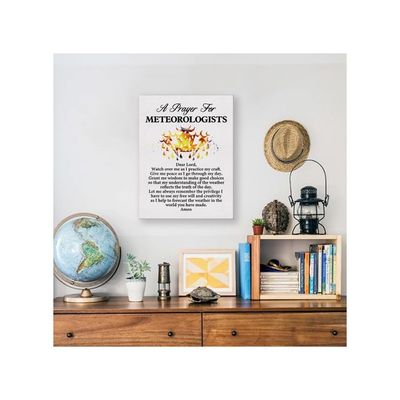 Meteorologist'S Prayer Quote Poster Canvas Wall Art For Office Home Decor
